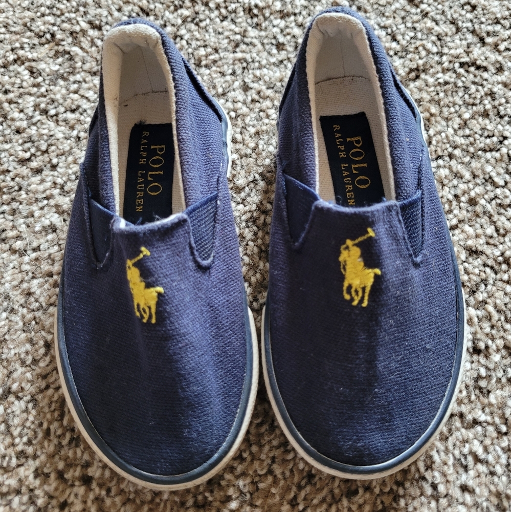 Polo Ralph Lauren | Blue Canvas Slip-On Sneaker | Size 5 Toddler